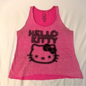 ♥️ FREE with $20+ purchase | Hello Kitty Sanrio Pink Graphic Sleep Tank Top Y2K